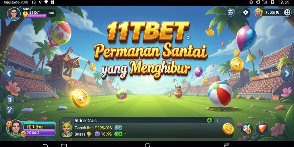 Screenshot gameplay 11TBET yang menyenangkan dan penuh warna.
