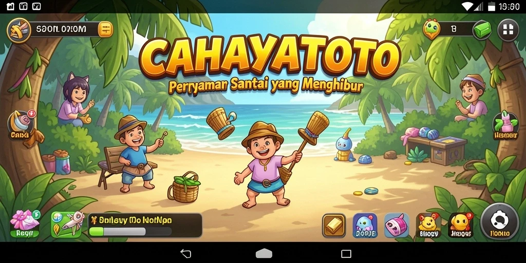 Tampilan gameplay dari CAHAYATOTO yang menghibur dan santai.