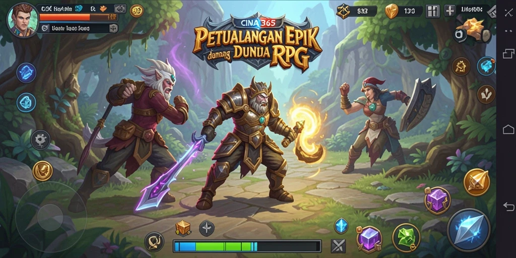 Tampilan gameplay CINA365 yang menakjubkan dan seru.