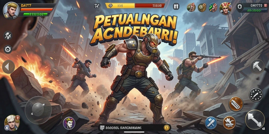 Tampilan menegangkan dari aksi di dalam DAY777 saat bertarung.