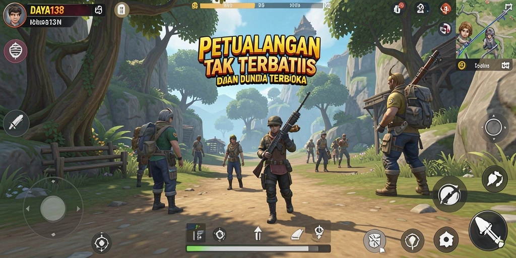 Screenshot gameplay <strong>DAYA138</strong> menampilkan petualangan seru di dunia terbuka.