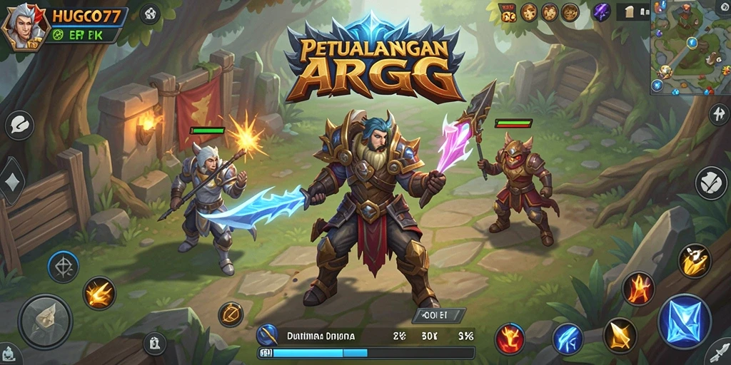 Tampilan gameplay HUGO77 yang seru dan mendebarkan.