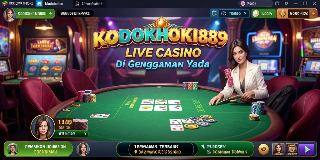 Tampilan gameplay menarik dari KODOKHOKI889 saat bermain Live Casino.