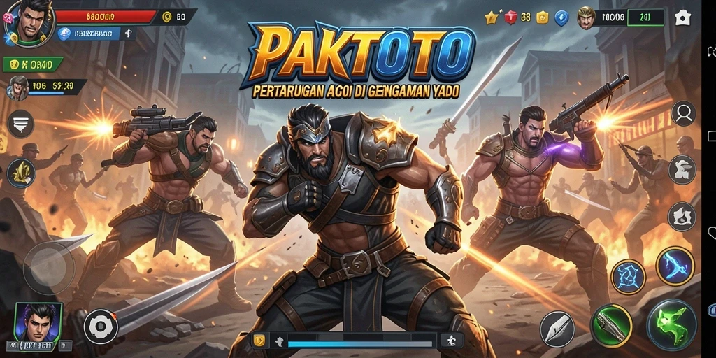 Tampilan gameplay pertarungan seru di PAKTOTO.