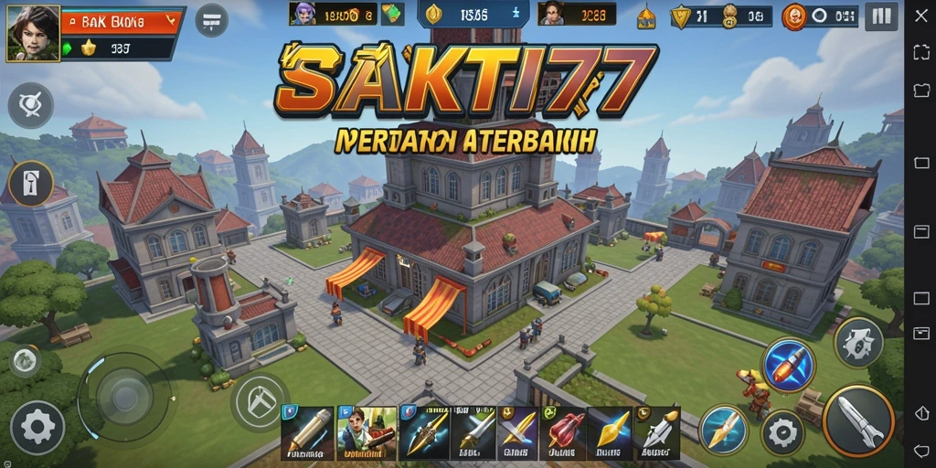 Screenshot gameplay SAKTI77 menunjukkan aksi menara yang mendebarkan.