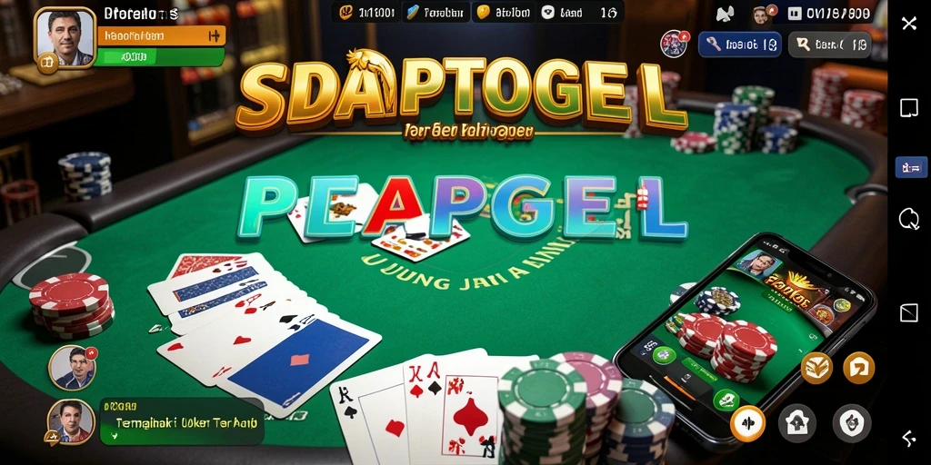 Gameplay seru SEDAPTOGEL dengan suasana Poker yang mendebarkan.