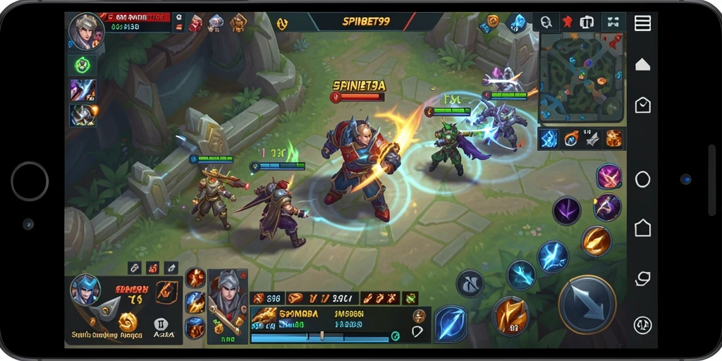 Tampilan gameplay SPINBET99 yang mendebarkan dan penuh aksi.